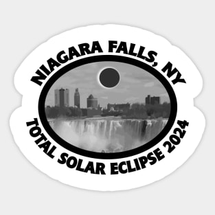 Niagara Falls NY Total Solar Eclipse 2024 Path of Totality Sticker